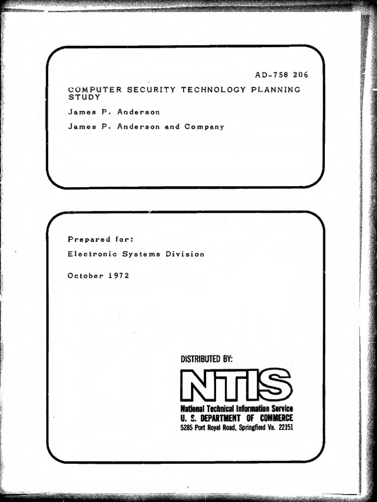 AD0758206 | PDF | Computer Security | Security