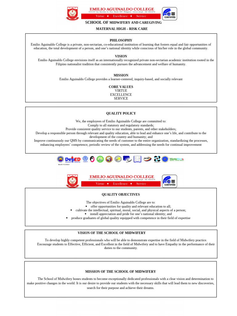 Maternal High Risk FF | PDF | Childbirth | Pregnancy