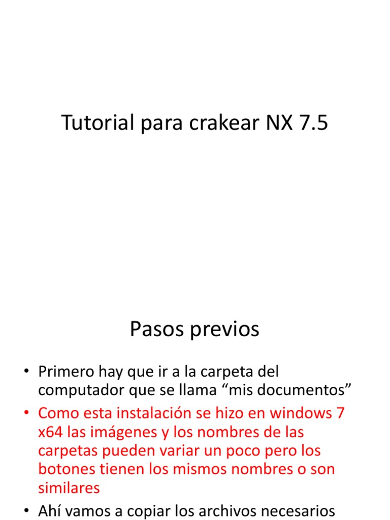 Guía para Crakeo de NX 7.5 | PDF | Archivo de computadora | Tecnología ...