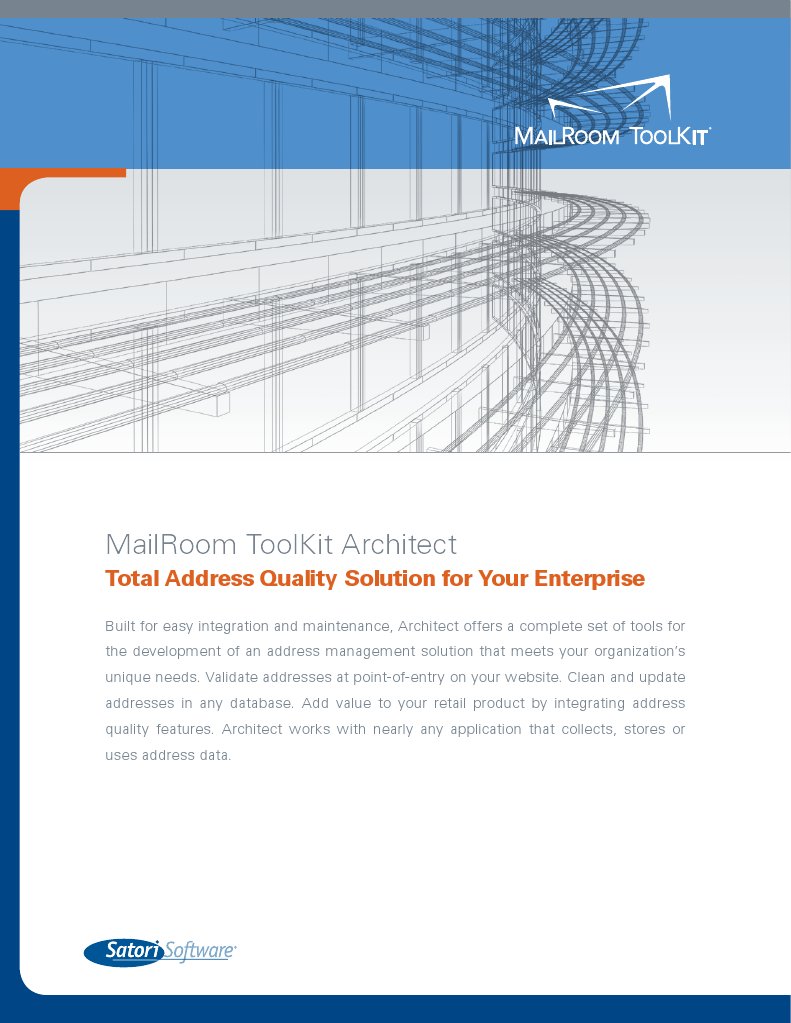MRTK Architect | PDF | United States Postal Service | Data Quality