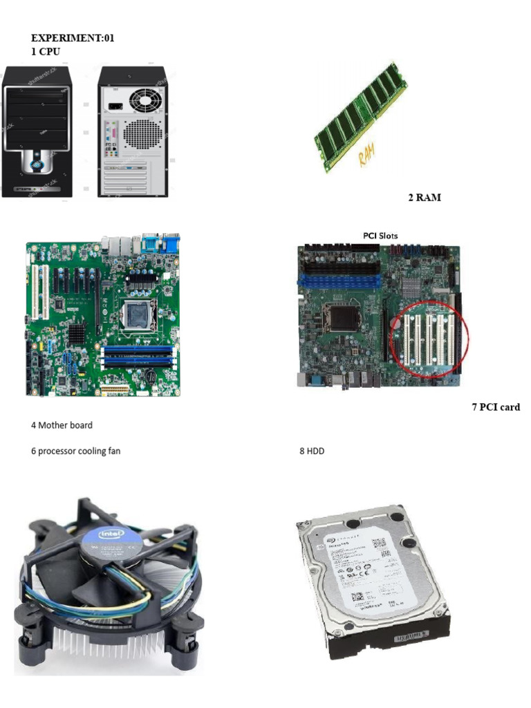 Computer Hardware Components List | PDF