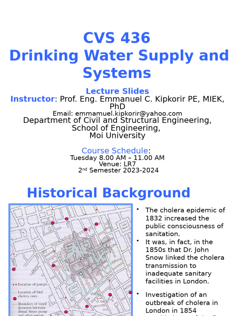 Drinking Water Supply Systems Overview | PDF | Water Purification ...