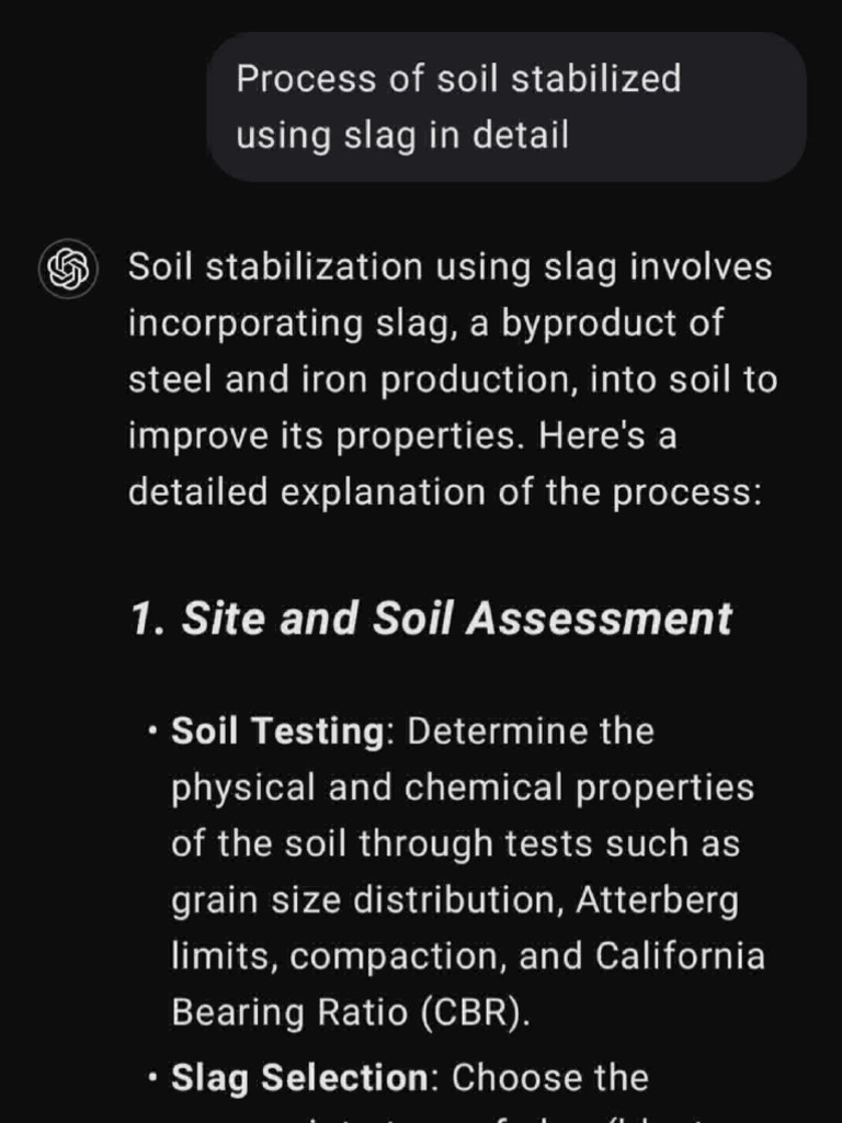 Soil Stabilization Process with Slag | PDF