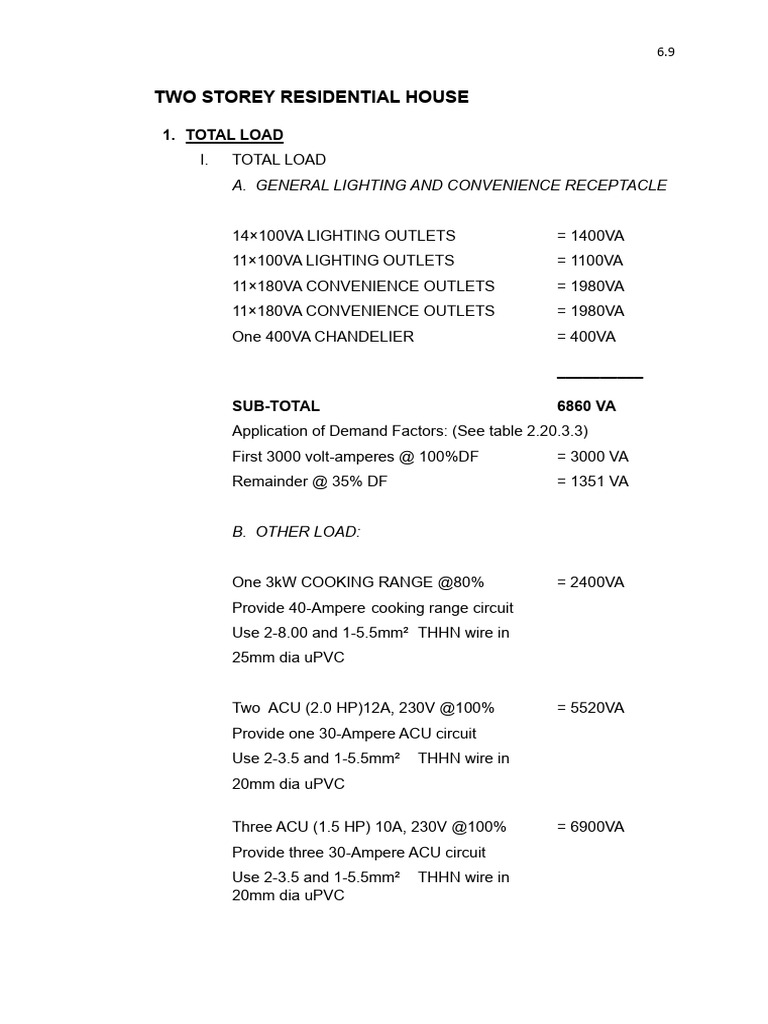Two Storey Residential House Design Analysis | PDF