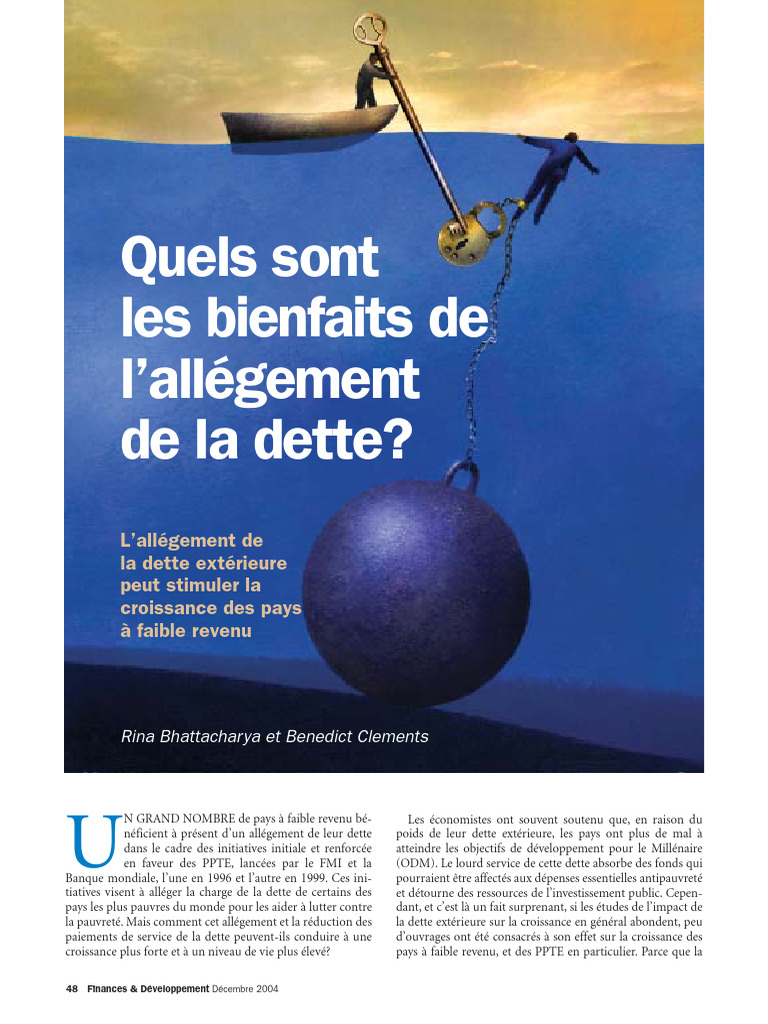 Impact de la dette sur la croissance des PPTE | PDF | Dette publique ...