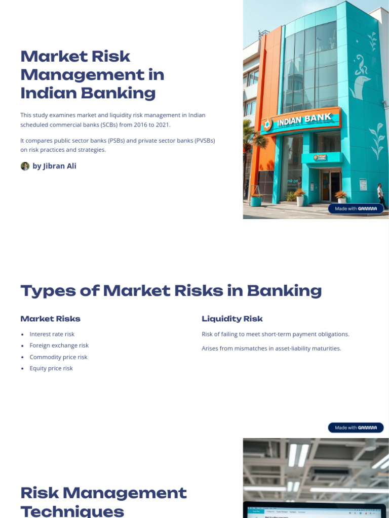 Market Risk Management in Indian Banks | PDF | Risk | Market Liquidity