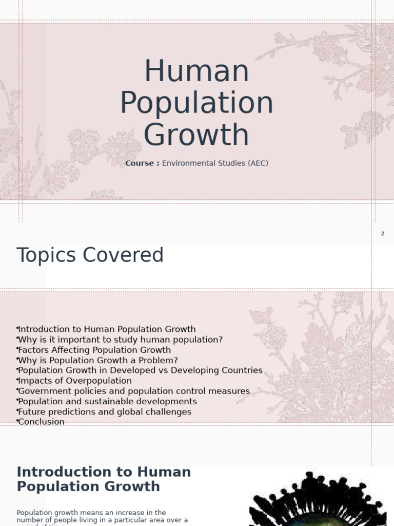 Human Population Growth Insights | PDF | Sustainability | Population Growth