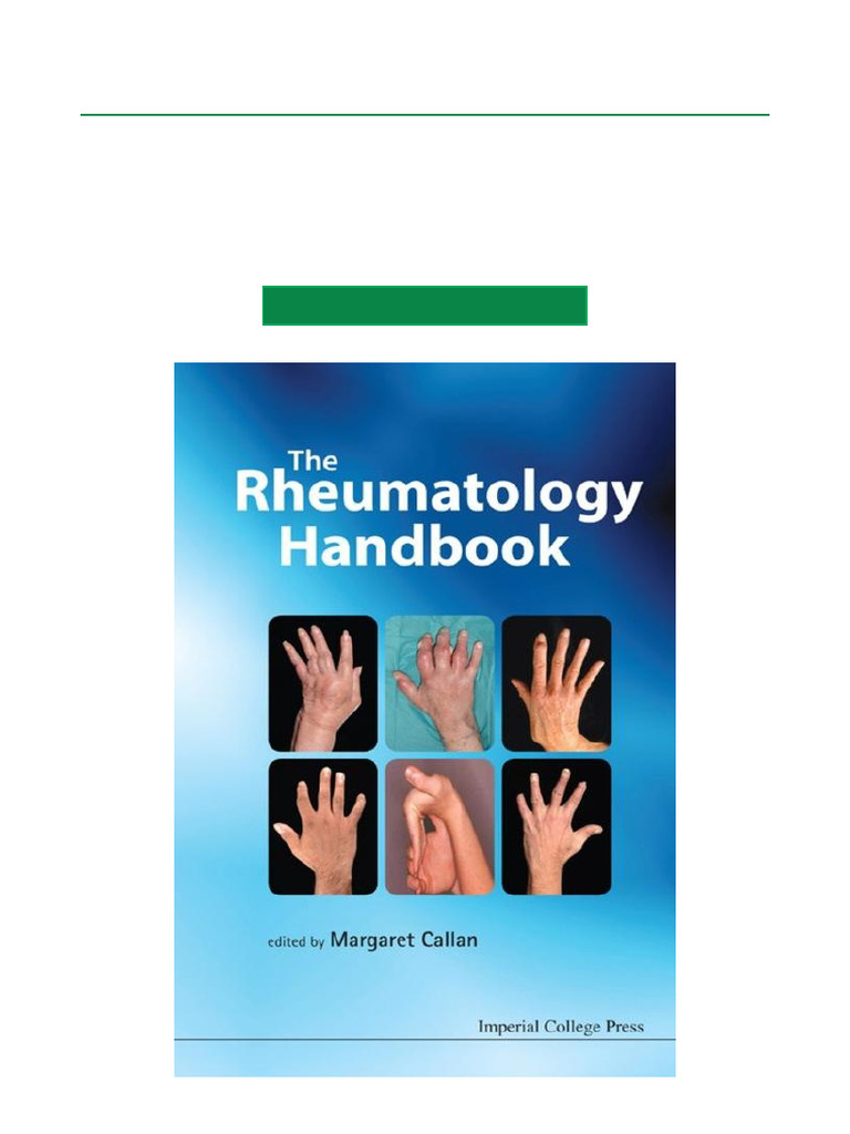 Comprehensive Rheumatology Handbook | PDF | Medicine | Clinical Medicine
