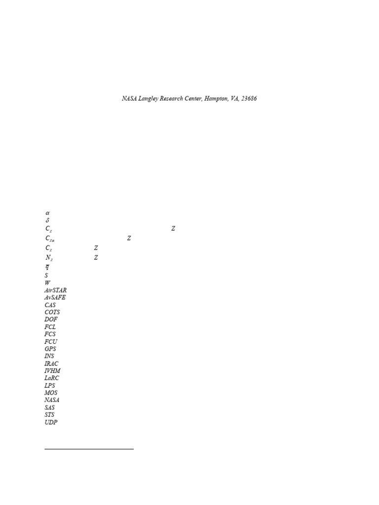 A Flight Control System Architecture For The NASA AirStar Flight Test ...
