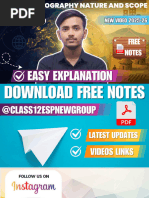 Class 12 Geography: Human Geography Notes | PDF | Geography | Nature