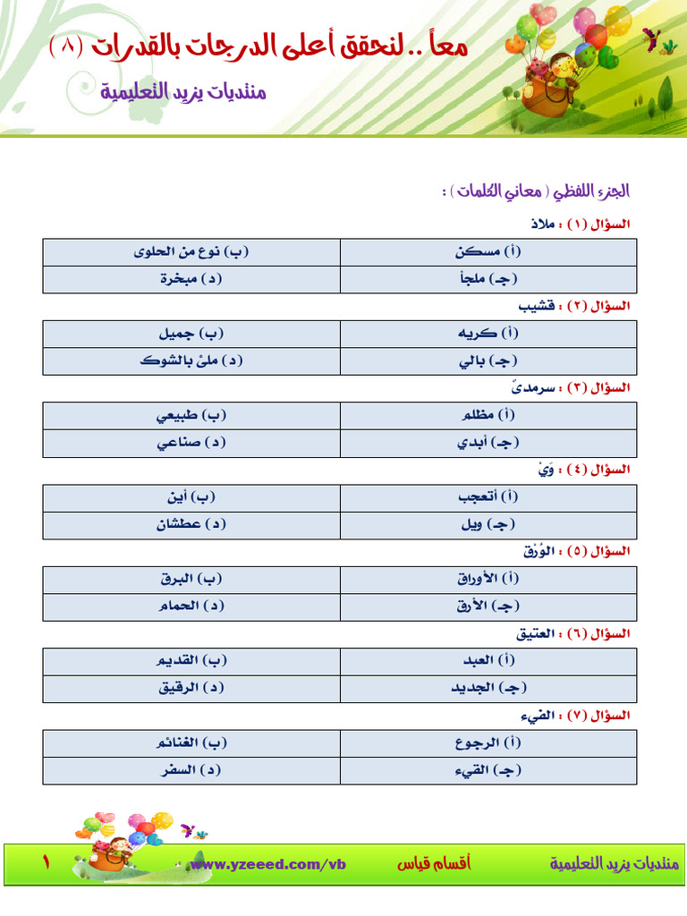 معاني كلمات | PDF
