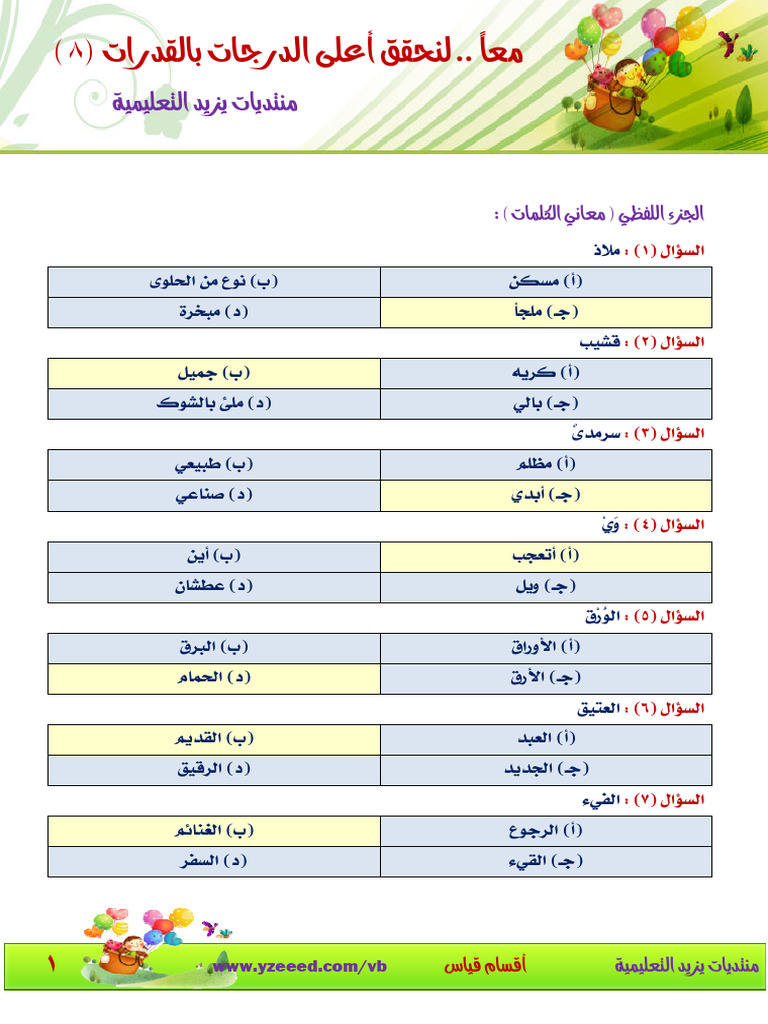 معاني كلمات | PDF