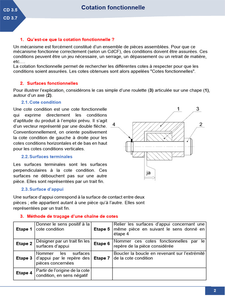 Cotation fonctionnelle et chaînes de cotes | PDF | Ingénierie mécanique