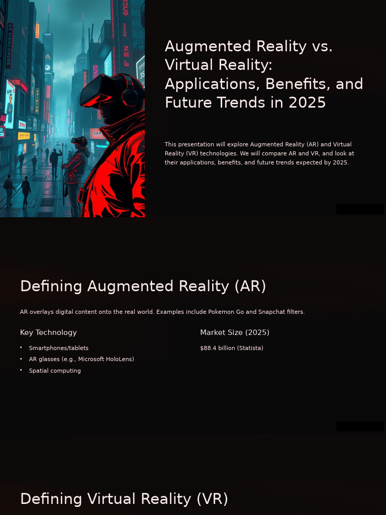AR and VR Trends and Applications 2025 | PDF | Virtual Reality ...