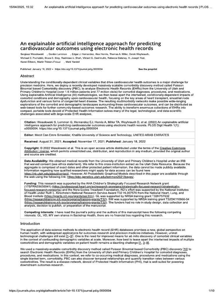 An Explainable Articial Intelligence Approach For Predicting | PDF