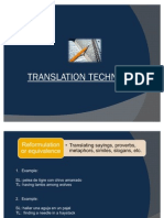 Some Translation Techniques