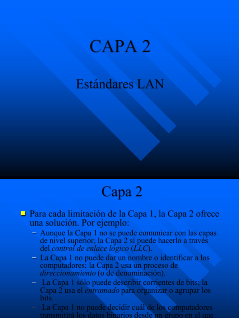 CAPA 2 | PDF | Conmutador de red | Controlador de interfaz de red