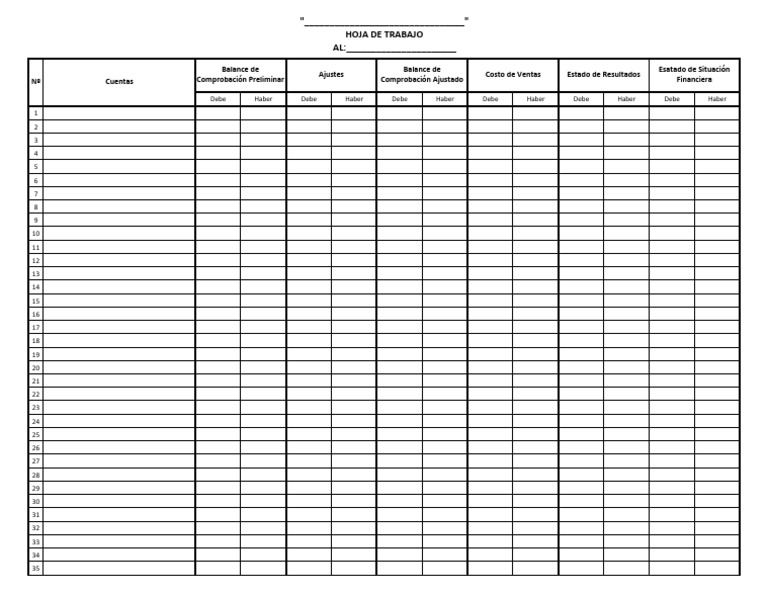 Hoja de Trabajo-Formato - 075406 | PDF