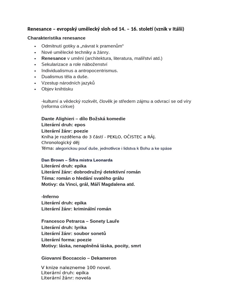 Renesance | PDF