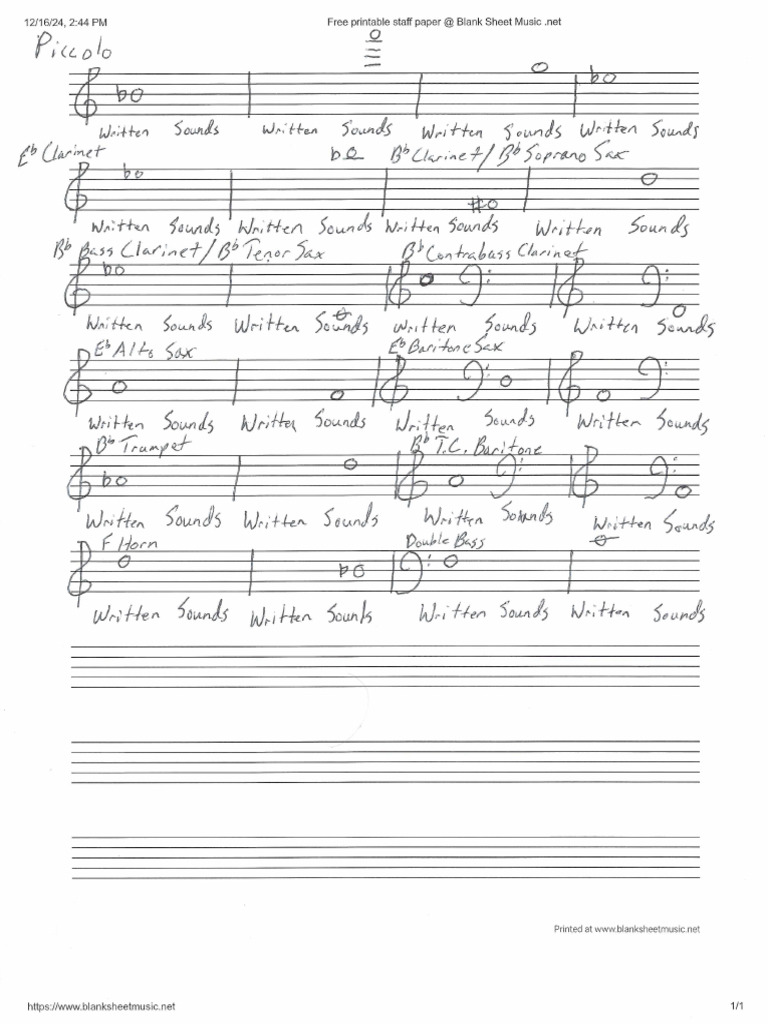 Transposition Practice | PDF