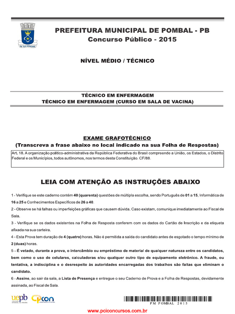 Tec Enfermagem | PDF