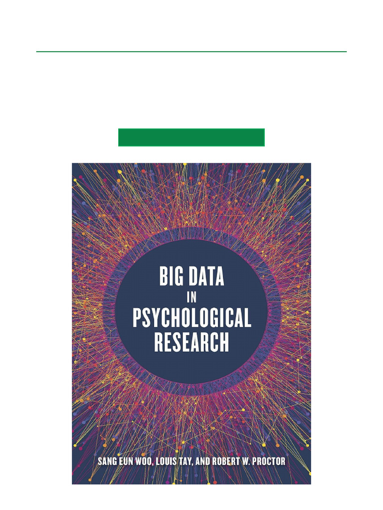 Big Data in Psychological Research | PDF | Big Data | Psychology