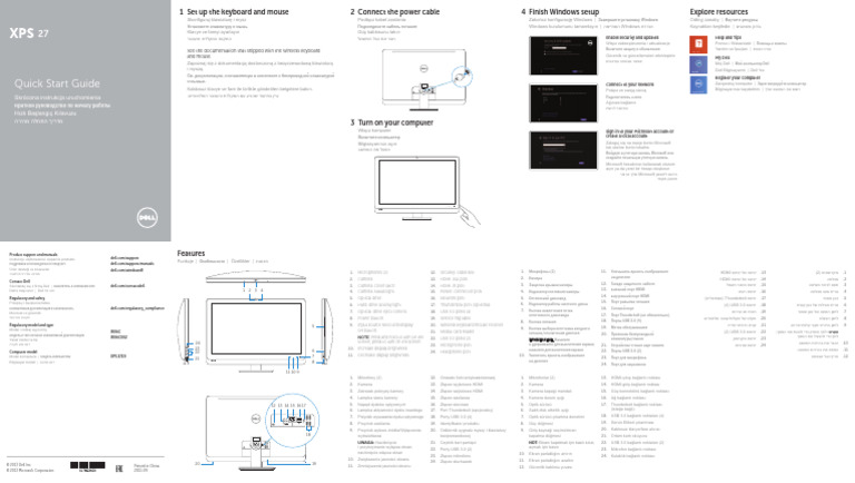 XPS-27-2720 Setup Guide | PDF