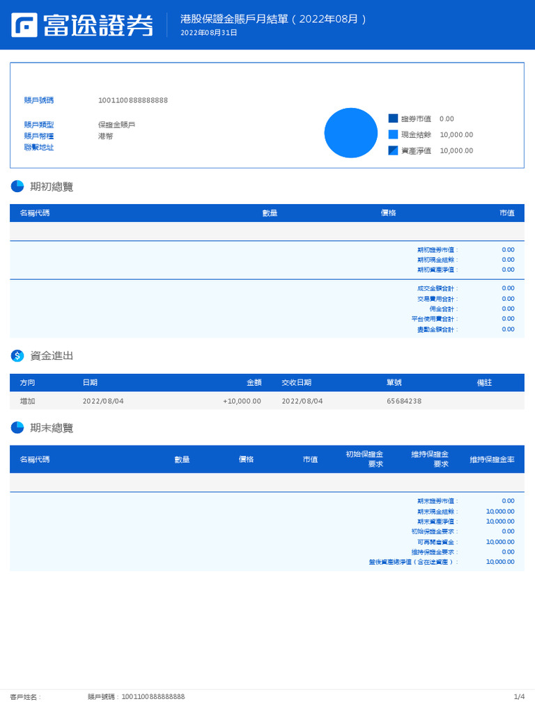 香港富途券商日结单模版- 副本| PDF
