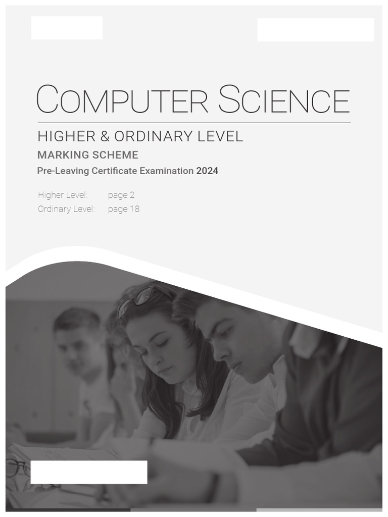 Computer Science Mock Marking Scheme | PDF