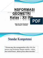 Transformasi Geometri dan Matriks