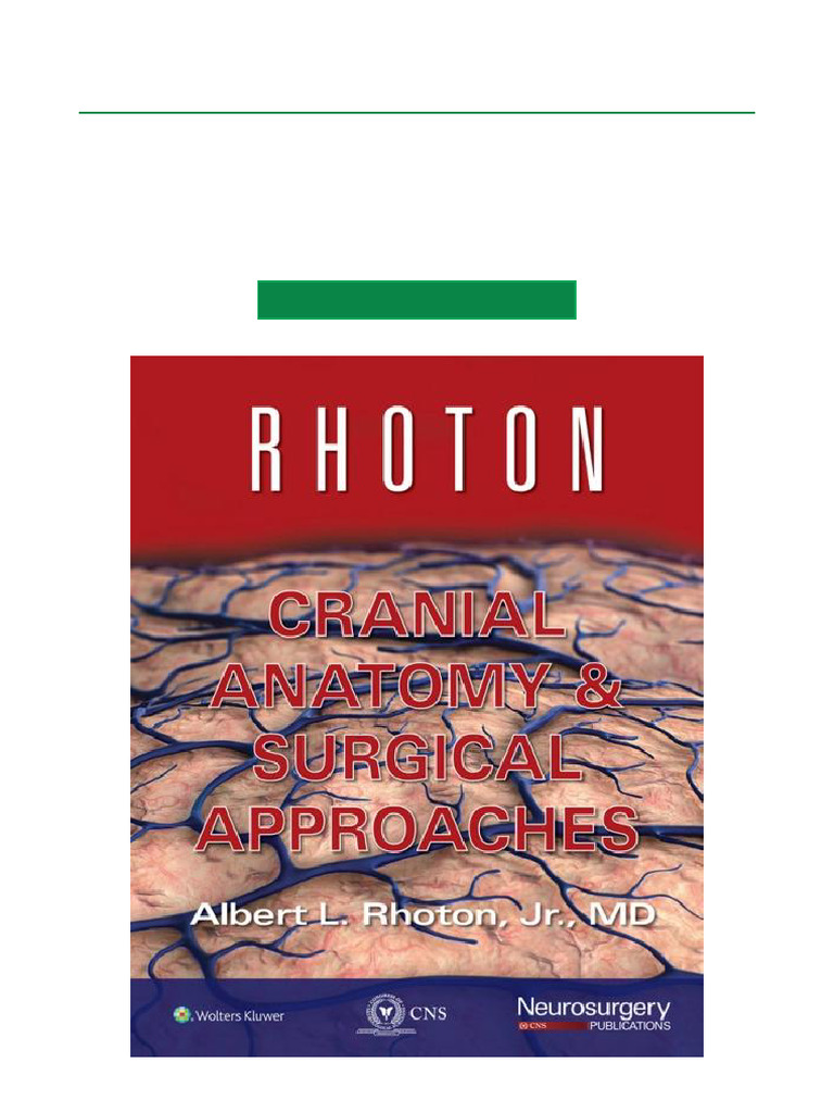 健康・医学 Rhoton's Cranial Anatomy and Surgical Rhoton Cranial Anatomy and Surgical Approaches 1st Edition