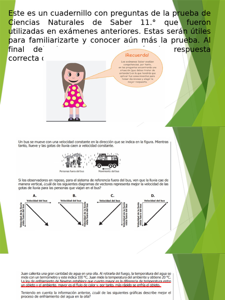 Preguntas de Ciencias Naturales Saber 11 | PDF
