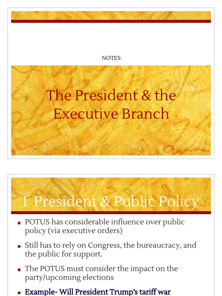 The President & Executive (Google Slides) | PDF | Presidents Of The ...