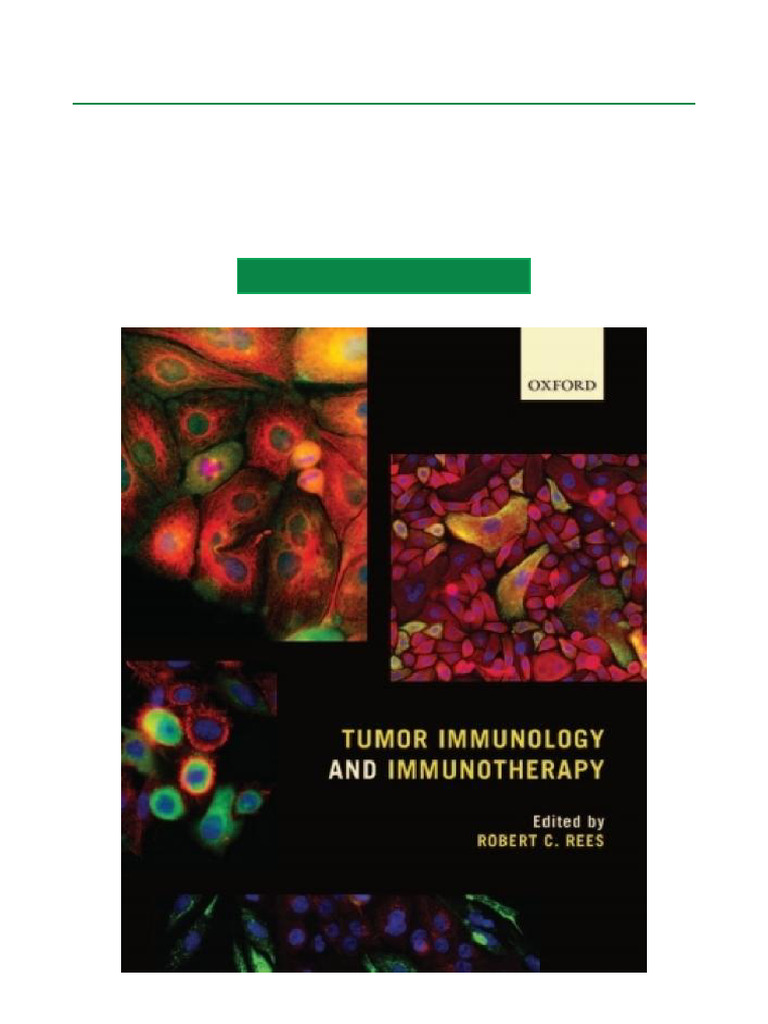 Tumor Immunology & Immunotherapy Guide | PDF | Immunotherapy | Immune ...