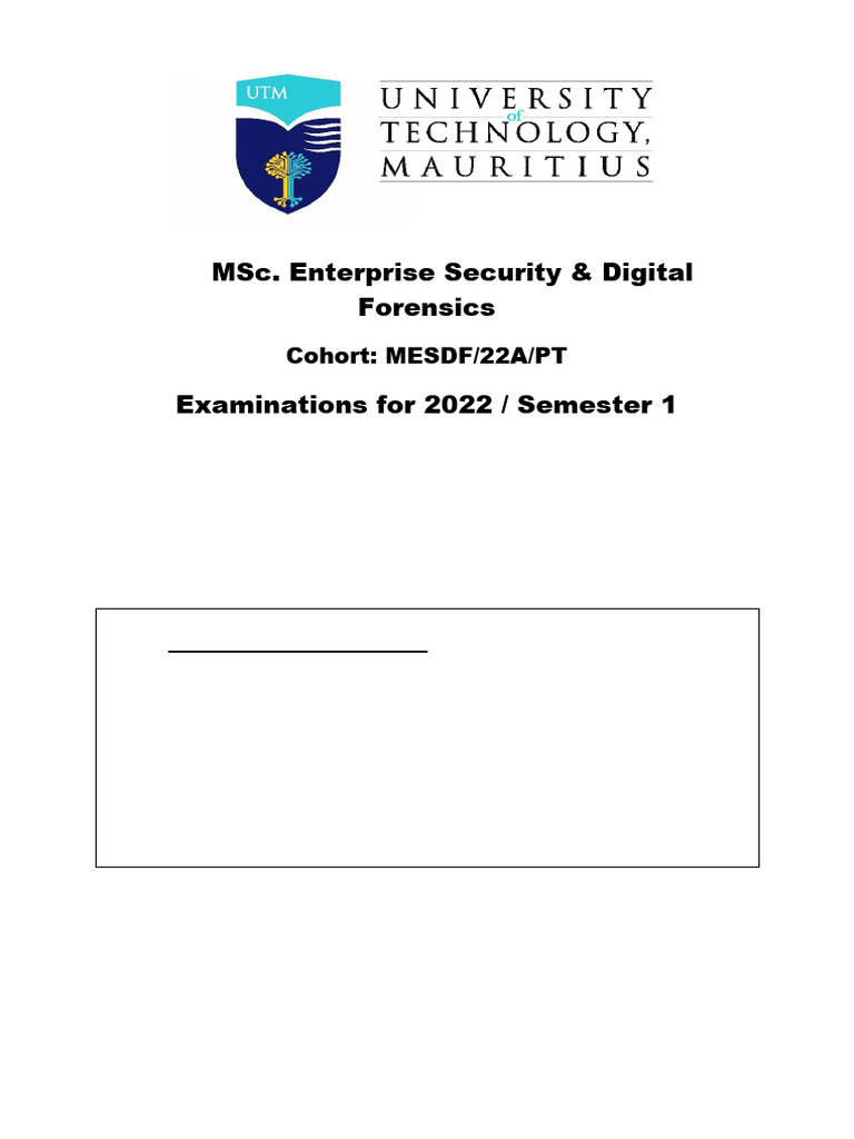 Secu5126c Information Security Ethical Hacking | PDF | Security ...