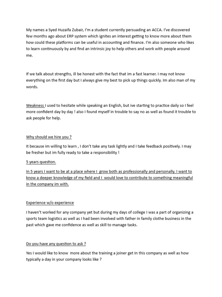 Interview Prep | PDF