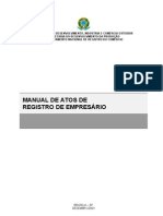 Manual de Atos de Registro Mercantil - Empresário