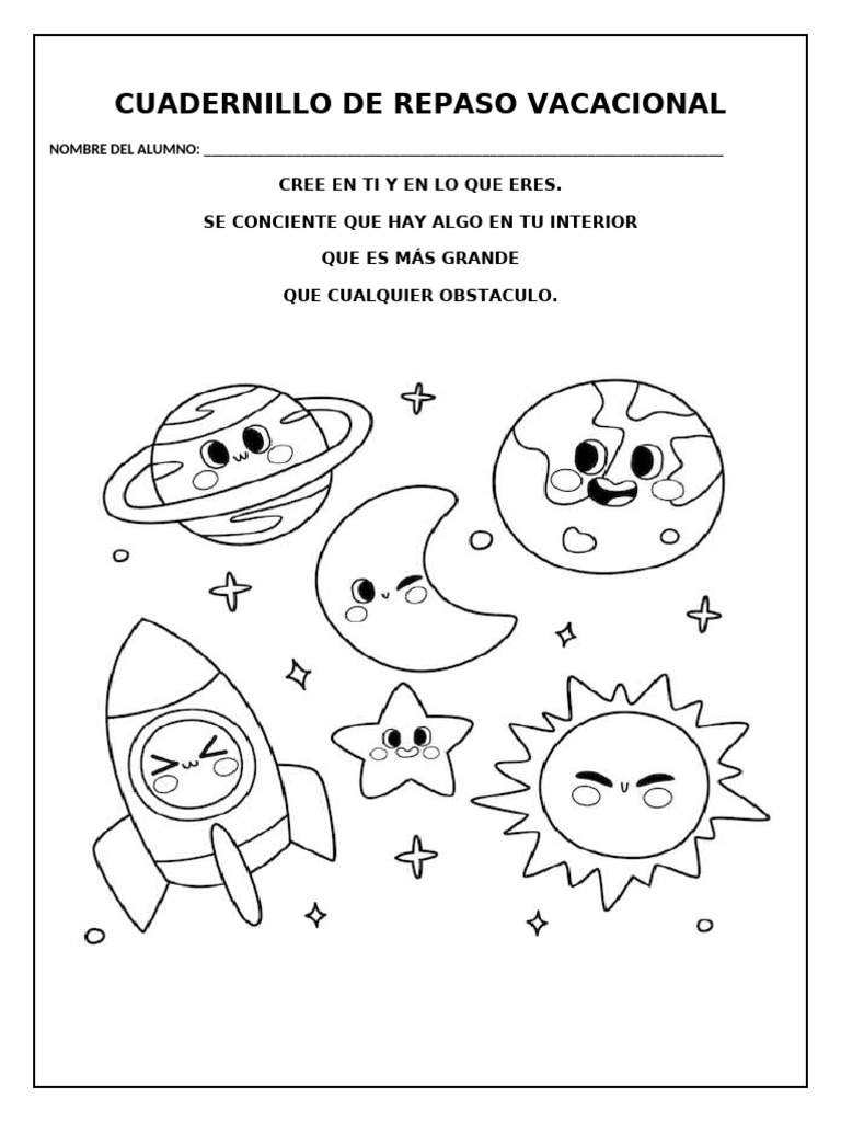 Cuadernillo de Repaso Vacacional | PDF | Comunicación escrita | Escritura