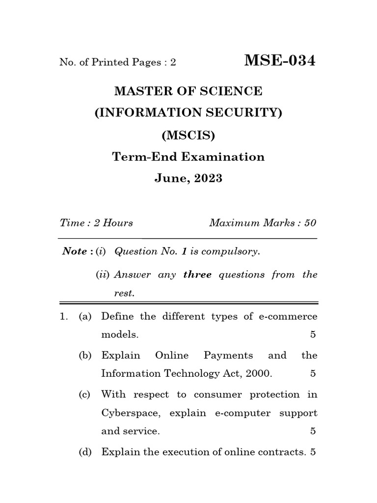 Mse 034 | PDF
