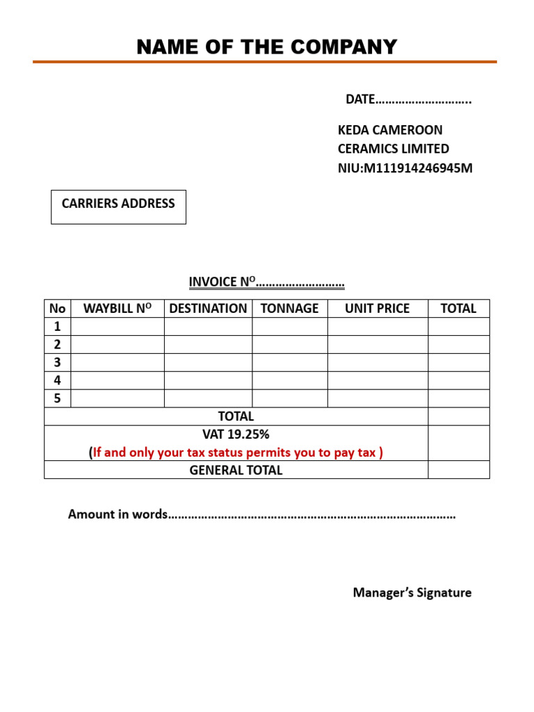New Invoice Format | PDF