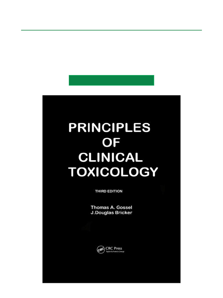 Principles of Clinical Toxicology PDF | PDF | Drug Overdose | Poison