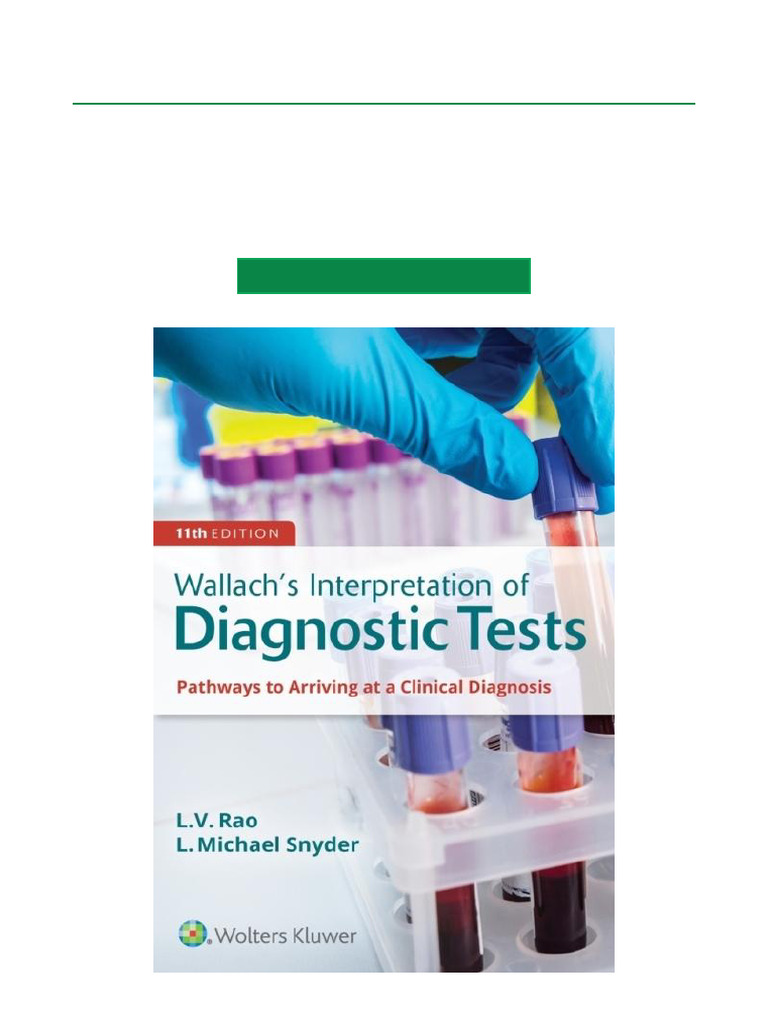 健康・医学 WallachInterpretationofDiagnosticTests Wallach's Interpretation of Diagnostic Tests: Pathways to Arriving