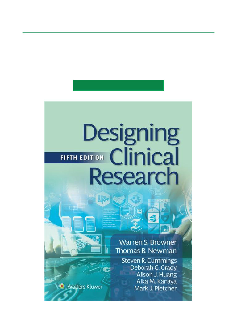 Designing Clinical Research: Hulley, Stephen B., Cummings