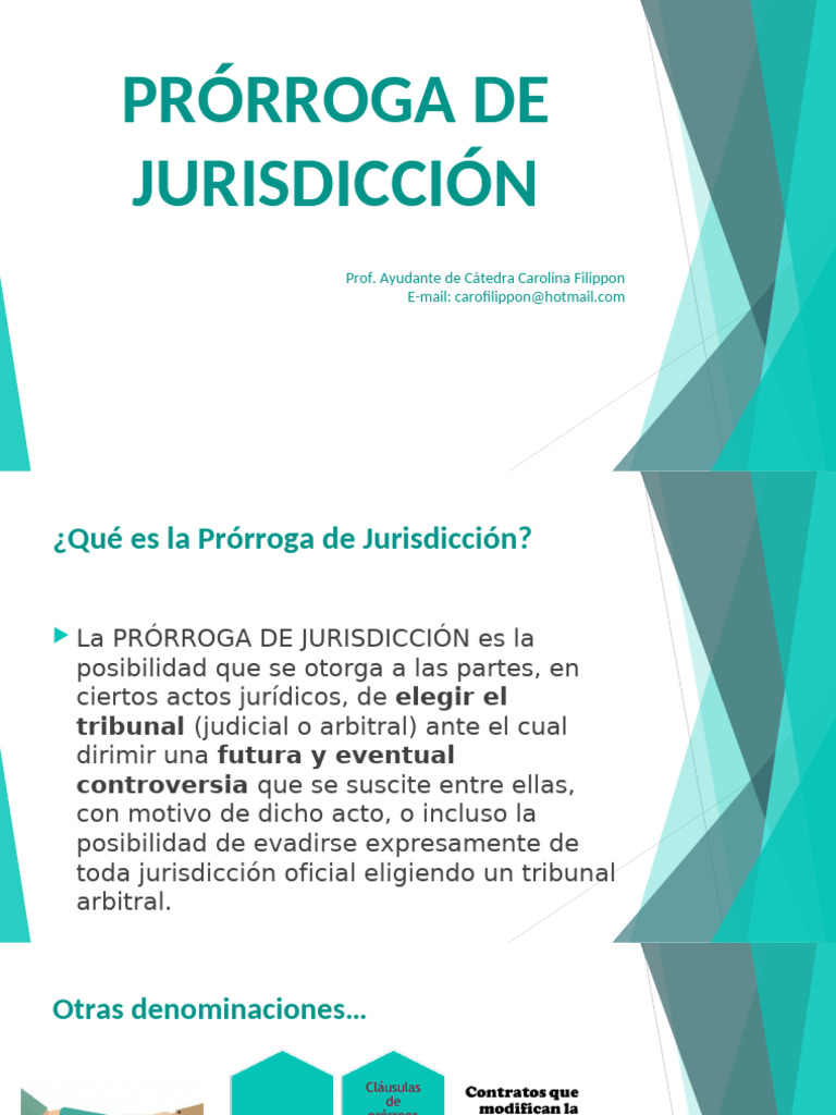 Prórroga de Jurisdicción en Derecho Internacional | PDF | Arbitraje ...
