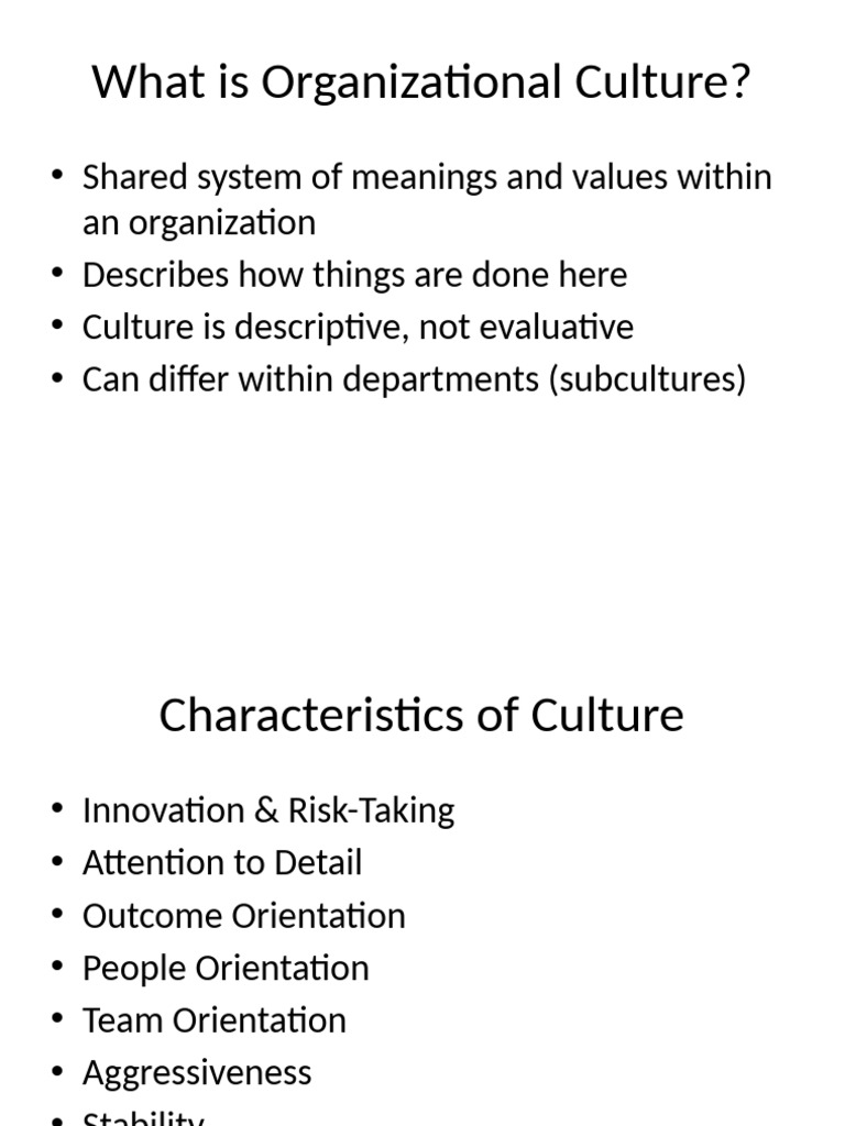 Understanding Organizational Culture | PDF | Organizational Culture ...