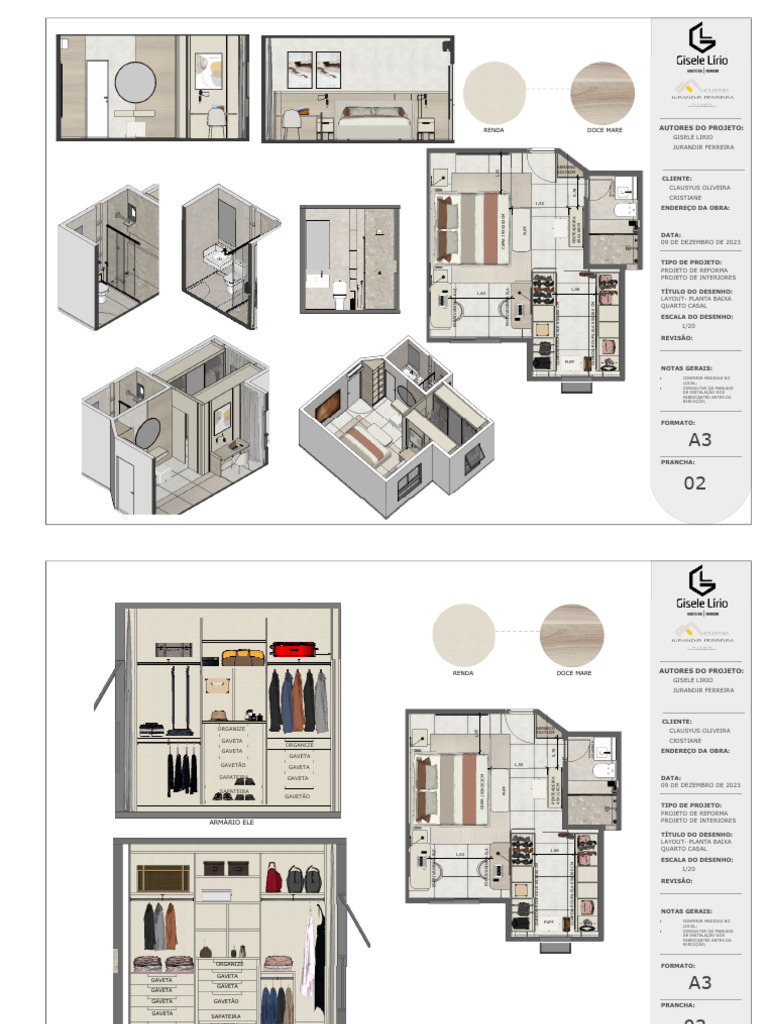 Quarto Casal Com Closet | PDF