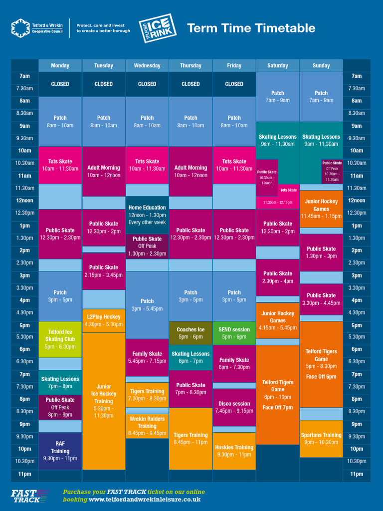 Ice Rink April Timetable 2023 PROOF | PDF