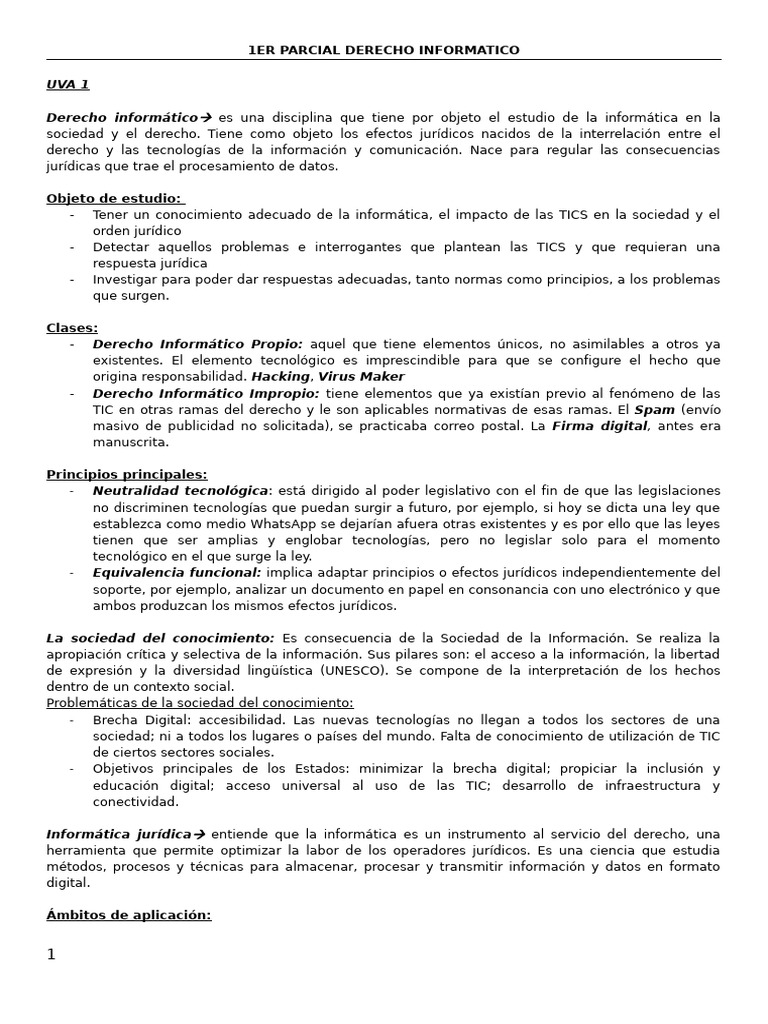 Derecho Informático y Propiedad Intelectual | PDF | Software libre ...