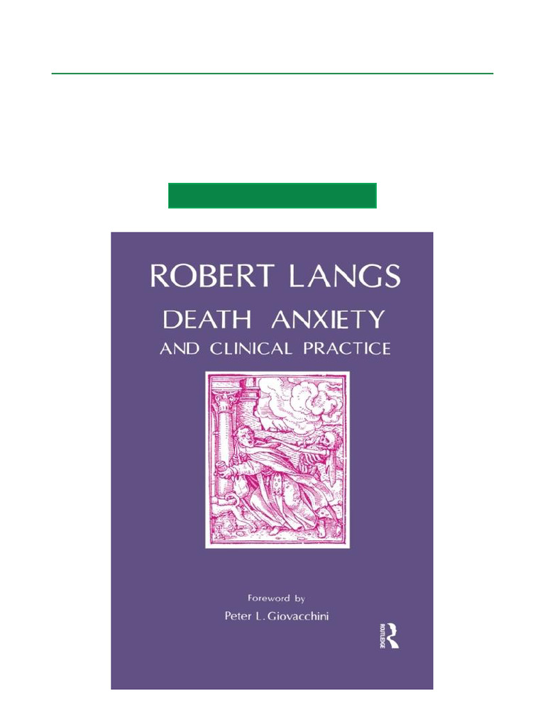 Death Anxiety in Clinical Practice | PDF | Psychotherapy | Behavioural ...