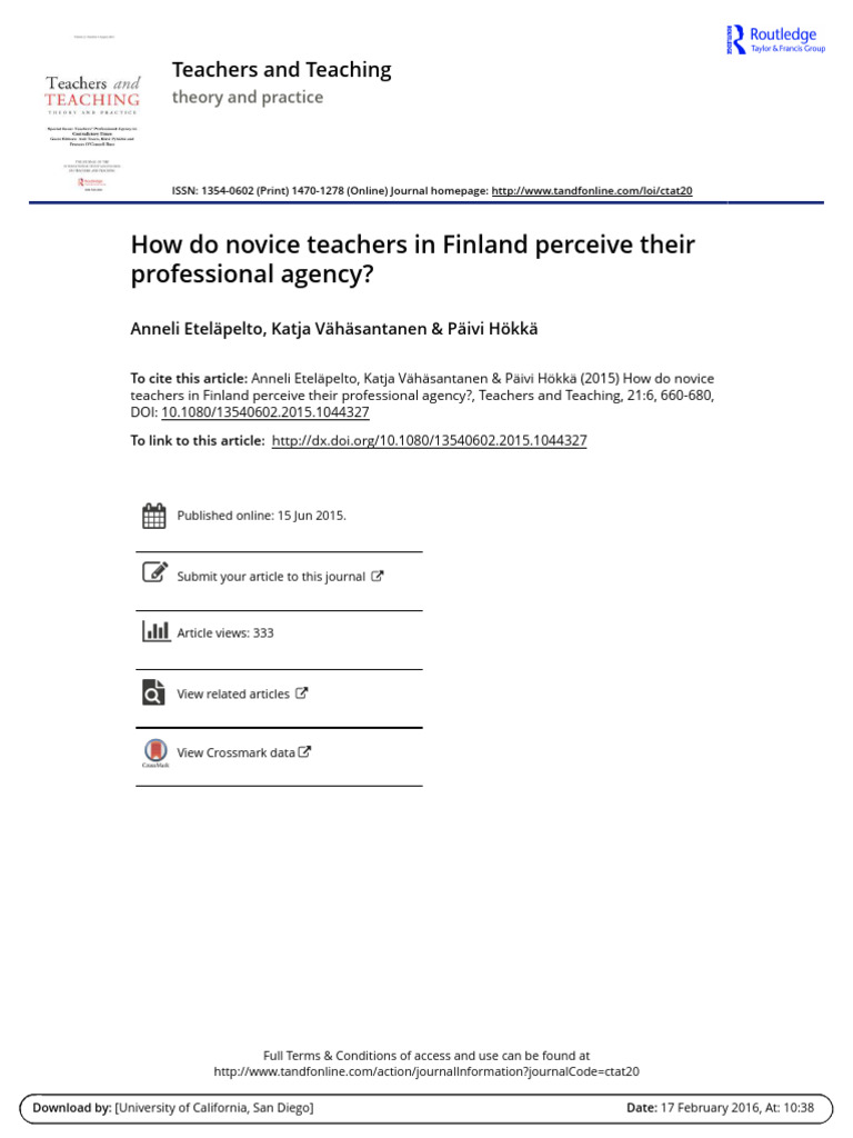 10-04 How Do Novice Teachers | PDF | Teachers | Teacher Education